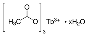 Terbium(III) acetate hydrate - CAS:100587-92-6 - Terbium(III) triacetate hydrate, Acetic acid, terbium(3+) salt, hydrate
